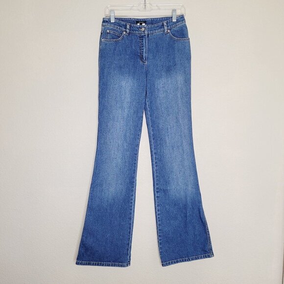 Escada Womens Flare Jean Size 36 Mid Rise Medium Wash 90s - Picture 1 of 11